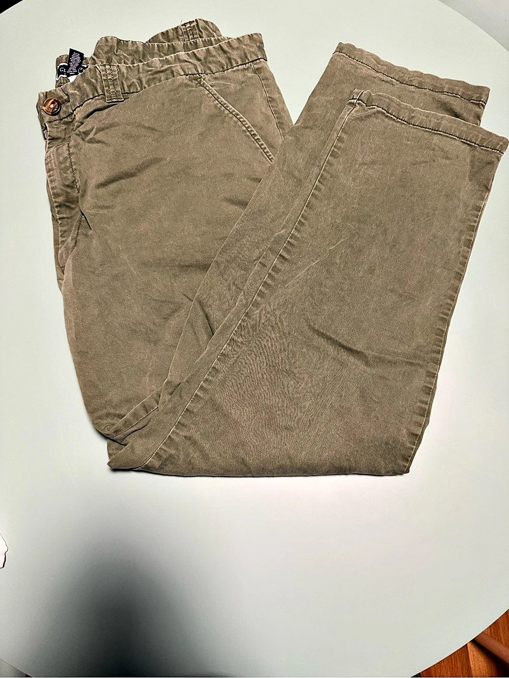 Vintage Club Room Men's Chino Pants 42 x 30 Olive Green
